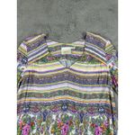 Maeve  Anthropologie‎ Floral Striped Blouse Small Long Sleeve Boho Relax Career Photo 10