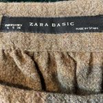 ZARA  Basics Women's Brown Wool Blend Puff Sleeve Baby Doll Dress.Size Small. Photo 4