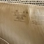 ZARA Boom Boom Jeans Cream Sweetheart Neckline Ribbed Minimalist Tank Top Medium Photo 2