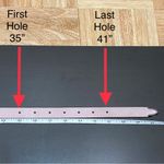 Rebecca Minkoff Blush Genuine Leather Suede Skinny Belt Size L Photo 6