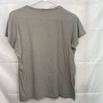 Anvil women’s gray white relaxed short sleeve coffee mom cotton casual tshirt L Photo 5
