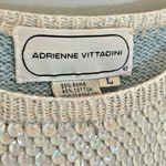 Adrienne Vittadini Vintage  Striped Sequined Sweater - size Large Photo 2