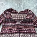 Billabong  Sz XS Take Me Away Dress in Pinot Maroon Boho Longsleeve Paisley Dress Photo 5