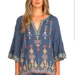 Johnny Was Johnny Was Cerise Tiered Sleeve Peasant Top Photo 0