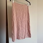 Brandy Melville  Pink floral Midi Skirt Photo 3