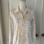 SanSoleil EUC Ladies SolCool Print Zip Collared Golf Sun Shirt. MSRP $104 Photo 1