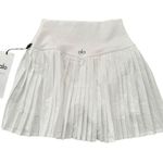 Alo Yoga Grand Slam Tennis Skirt White Size XXS Black Photo 3