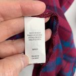 Lucky Brand Size Small Shirt Dress Lightweight Flannel Plaid Button Front Shift Photo 3