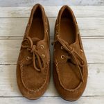 Madewell NEW Women's Sz 6.5 Jamie Suede Boat Moccasins Shoe Brown Tan NX055 Photo 4