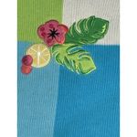 Breckenridge Vintage Woman Sweater 2X Tropical Patchwork Ramie Knit Cardigan Photo 5