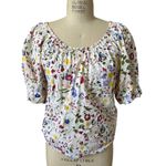 Albaray Cream Buttercup Pressed Floral Top Size UK 10/ US 6 White Photo 3