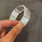 Lia Sophia BOMBAY Retired Stretch Bracelet Silver Matte silvertone stretch brace Photo 3