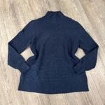 Nic+Zoe  Midnight Blue Textured Turtleneck Sweater Photo 3