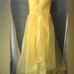 💛Yellow Flowy Prom Dress💛 Yellow Size 4 Photo 1