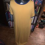 LuLaRoe  golden rod yellow high low loungewear XL knit dress Photo 1