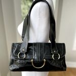 Vintage Y2K Apt. 9 Black Aged Brass Shoulder Bag Purse Photo 0