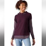 Smartwool  Shadow pine sweater hoodie maroon women Small Photo 2