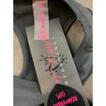 Betsey Johnson Black Sports Bra XS Longline Sparkle Glitter Low Impact NEW Photo 3