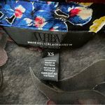 White House | Black Market  Silk Velvet Burnout Sheer Chiffon Puff Sleeve Blouse XS Photo 3