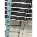 Obey  Gray/White Zip Up Sweatshirt Size XS Striped Long Sleeve Embroidered Logo Photo 3