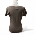 Ann Taylor  Brown Short Sleeve Scoop Neck Knit Top Size Small Photo 1