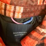 Scotch & Soda  Plaid Shacket Oversized Button Down Shirt Jacket Red Black Grunge Photo 14