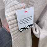 ASOS NWT  DESIGN longline waisted cardigan in premium wool in Marshmallow L Photo 6