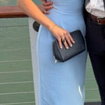 Amanda Uprichard  Marbella Maxi Dress in Baby Blue Size X-Small NWT Photo 0