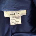 NWT! Natori Satin Navy Blue with White Trim Sleep Shirt Photo 1