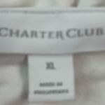 Charter Club  XL Tiered Eyelet Sleeveless Classic White Dress Photo 5