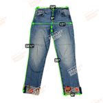 Driftwood  Jackie Crop Embroidered Floral Cuffed Jeans Medium Wash Size 26 Photo 5