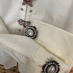 Joseph Ribkoff  White Brooch Top Size‎ 6 Photo 4