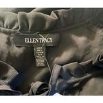 Ellen Tracy  Black Raglan Sleeve Smocked Trim Blouse Size Medium NWT Photo 7