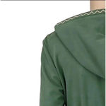 Solitaire  Women's Green Embroidered Boho Jacket Full Zip Photo 9