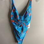 Kenneth Cole NWT Women’s size small key hole plunge one piece Photo 3