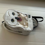 A Rare HTF Modern Vintage 2020 White Faux Leather Harry Potter Hedwig Backpack Tan Photo 2