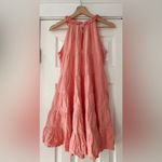 Elan  Coral Pleated Tiered Sundress Size‎ Small NWT 100 Percent Cotton Photo 2