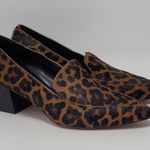 Sole Society  Marty Leopard Animal Print Loafers Heel Pointed Vamp Shoes Size 8M Photo 11