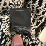 Anthropologie Angel of the North Roenne Cardigan Vest Black White Knit Sz Medium Photo 13