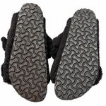 Birkenstock  Arizona Black Plush Fuzzy Big Buckle Sandals Slides 41 10 Narrow Photo 10
