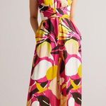 Ted Baker  MOLLIAH Halterneck Jumpsuit with Wrap Bodice Detail Photo 0