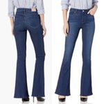 Paige  Denim High Rise Bell Canyon Flare Jeans Dion Dark Wash Size 26 | 2 Petite Photo 12