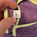 Adidas  climalite size small racer back tank top pretty purple green trim EUC Photo 7