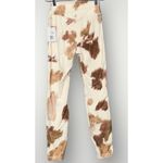 We Wore What NEW Women Size Medium Beige Cowhide Print V-Shape Leggings Photo 3