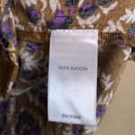 J. Jill Women’s Boho Leaf Print Mother of Pearl Button Photo 8