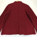 Ashley B Bernardo Women's Red Wool Blend Bell Sleeve Button Front Jacket L Size L Photo 7