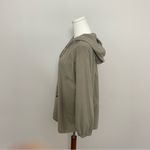 Soft Surroundings  Top Lanai Hoodie Oversized Boxy Cotton Travel Olive Green Photo 7