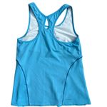 New Balance Built-in Bra Racerback Running Tank Top Sky Blue Size Large Photo 4