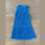 Free People heart in two lace blue sheer mini dress Photo 5