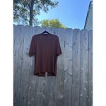Chico's ‎ Cotton Open Front Cardigan Women’s Size 2 Short Sleeve Brown large Photo 6